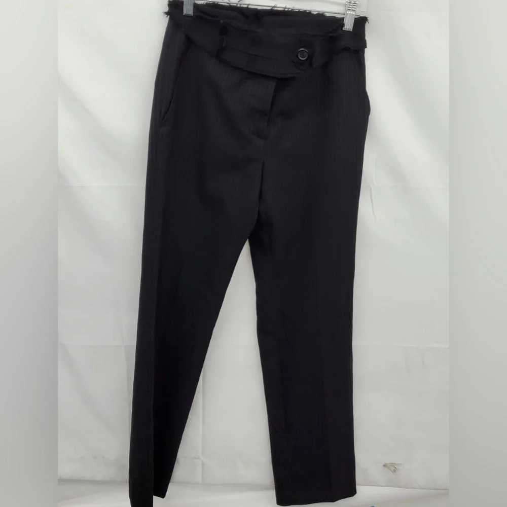 Prada, Black Pinstripe pants, 100% authentic w/ COA - Picture 2 of 10
